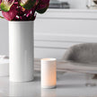 metrochic blanc premium bone porcelain tea light holder - signature collection