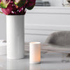 porte-bougie en porcelaine metrochic blanc premium bone - collection signature