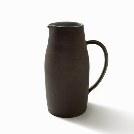 chocolate brown sandstone stoneware water jug