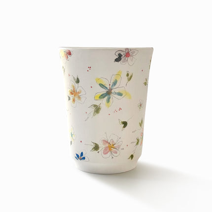 vase en porcelaine - collection florale
