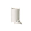 porte-bougie en porcelaine metrochic blanc premium bone - collection signature