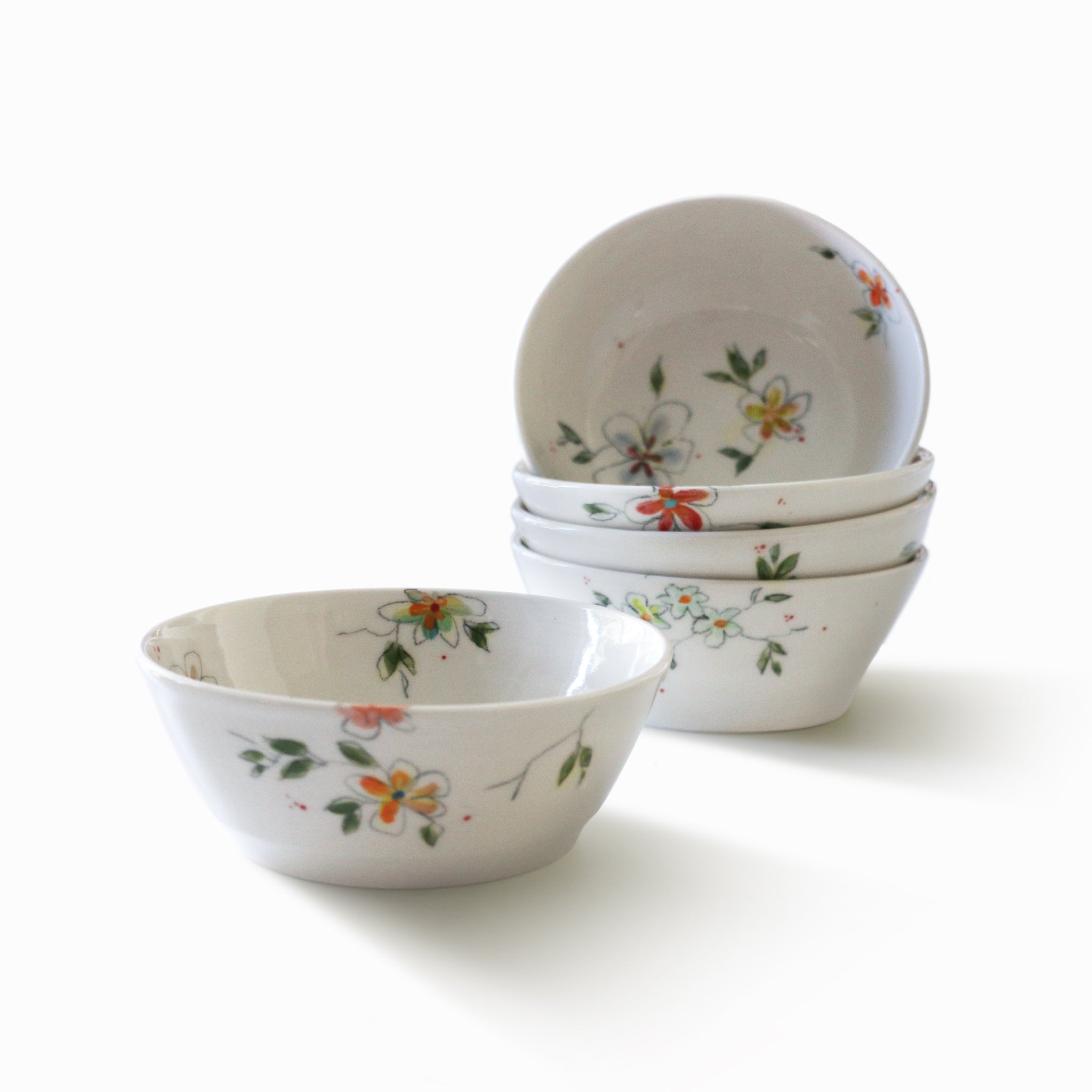 floral collection porcelain soup bowl