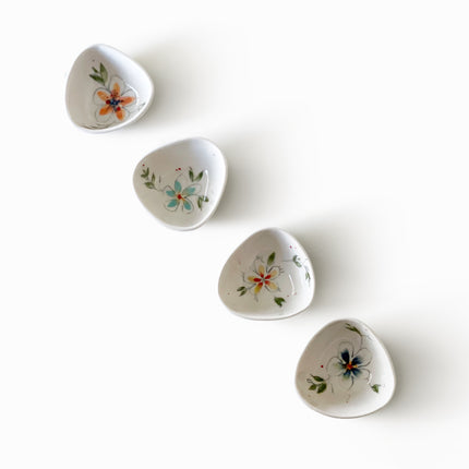 mini bol de service en porcelaine - collection florale
