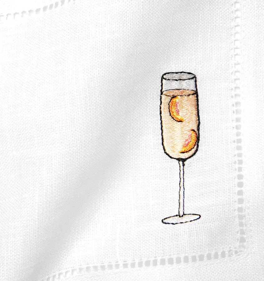 serviettes cocktail aperitivo - 100% lin