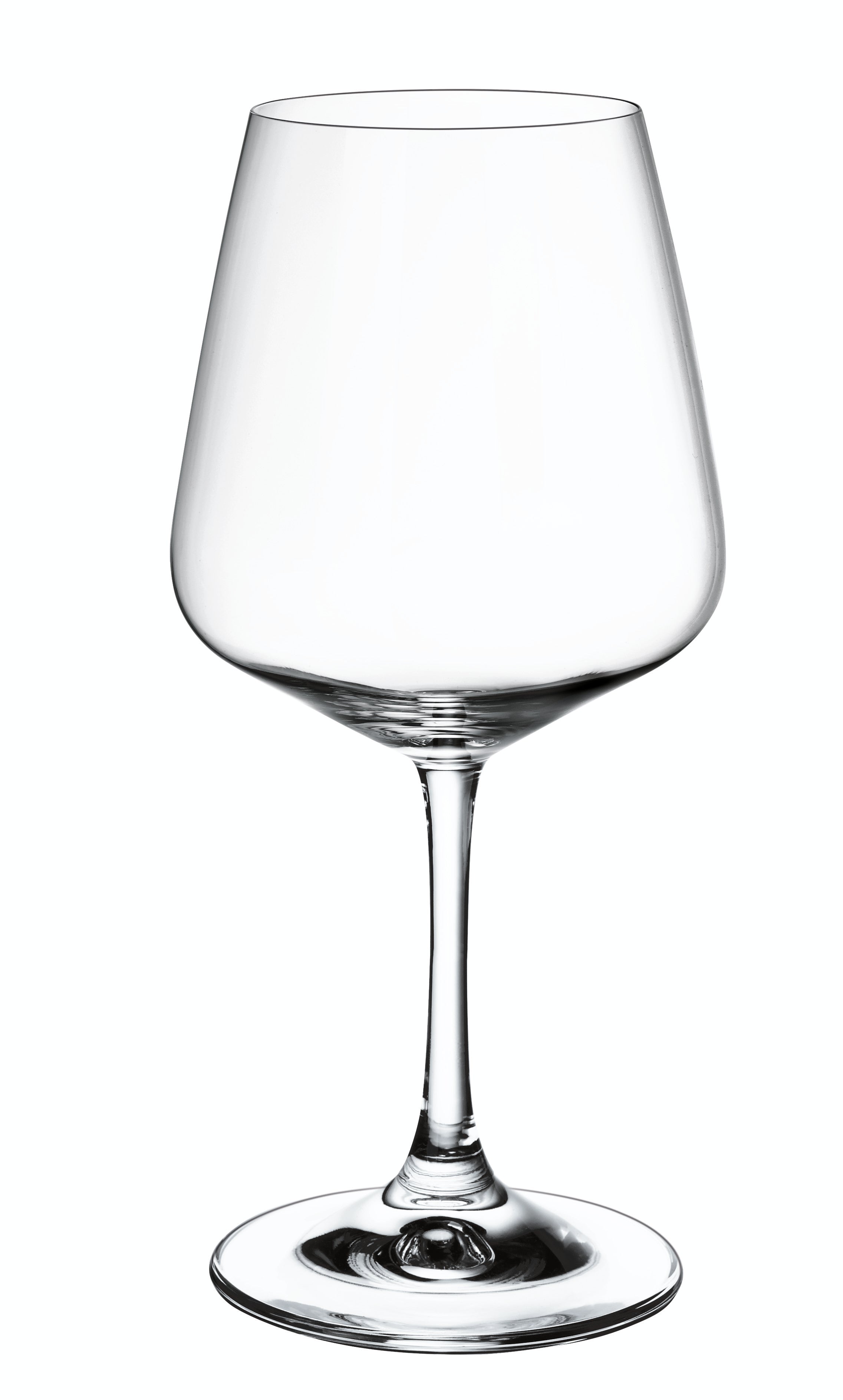 red wine crystal glass