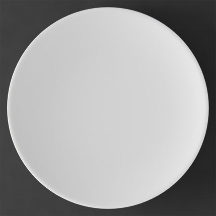 metrochic blanc premium bone porcelain serving plate - signature collection