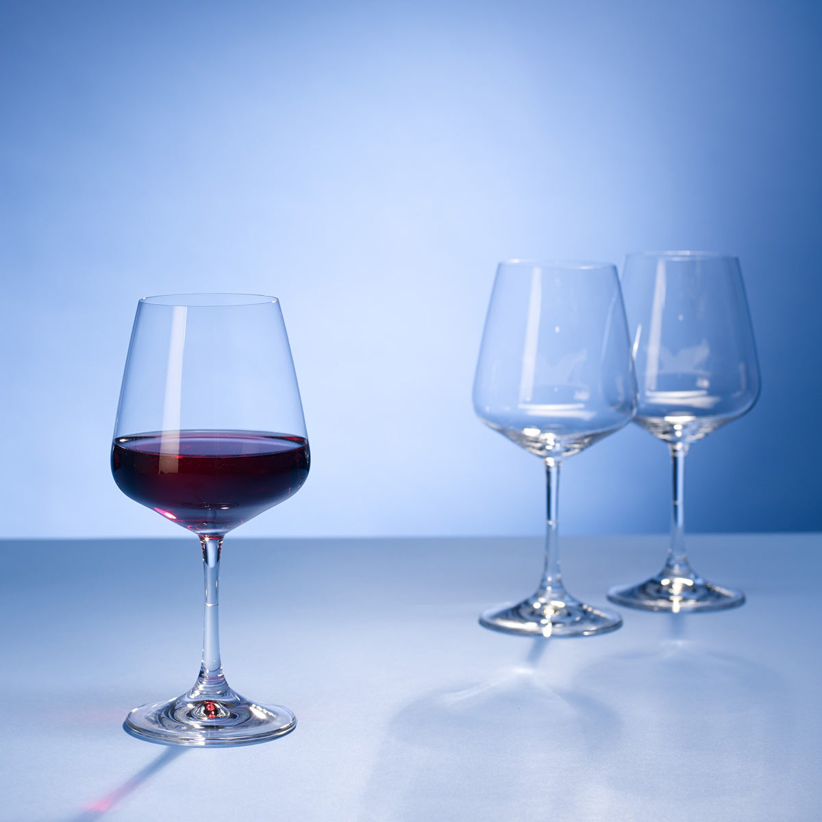 red wine crystal glass